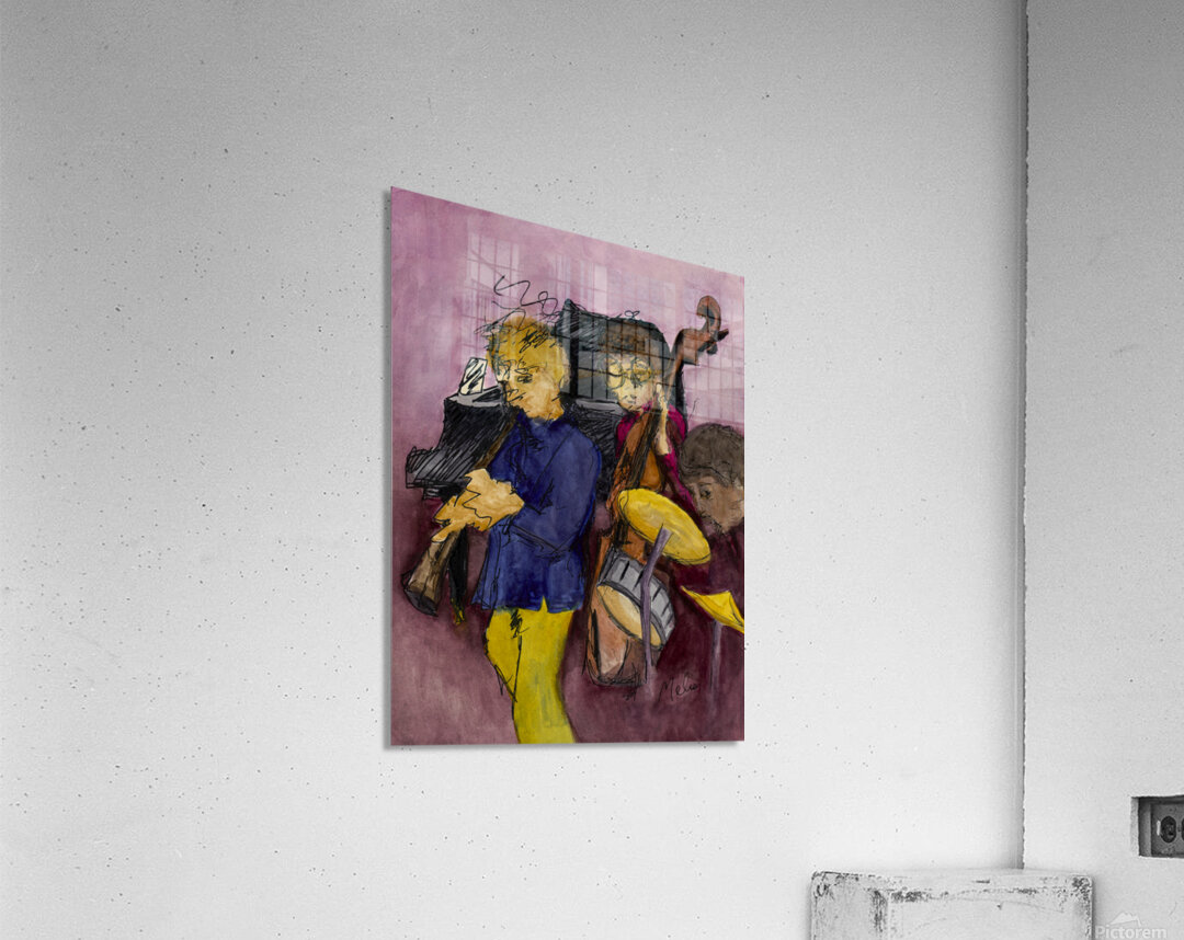 Maroon Jazz Trio 16x12 Marc  Melis   20250617   A Acrylic Print