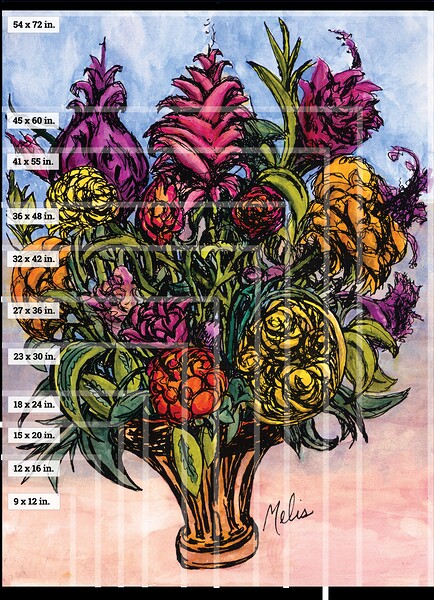 Art Fair Marketing Material   Sizng Example Canva Print