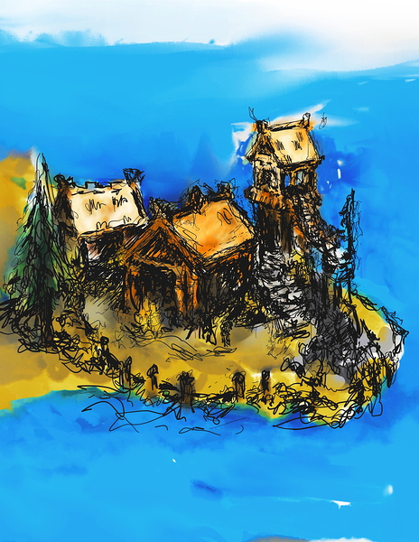 Nordic Village Print