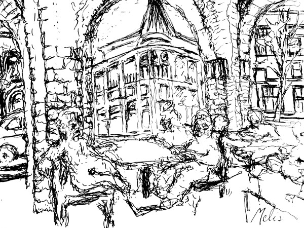 Weatherford Hote   Flagstaff   Black and White Print