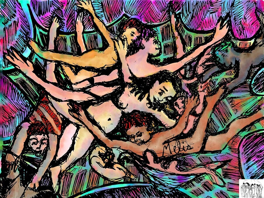 Falling Into Graceland   muted final 6  Print