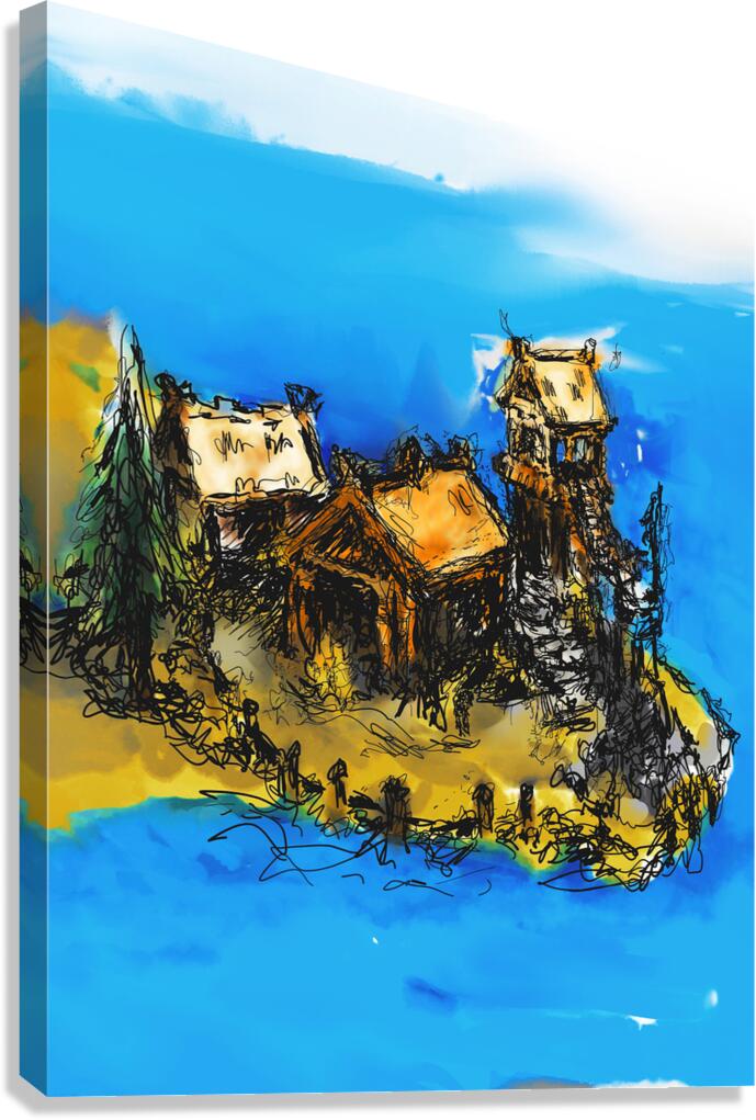 Nordic Village Canvas Print