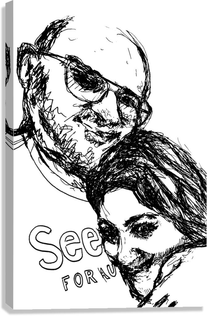 Sketch Portrait | Marc Melis Canvas Print