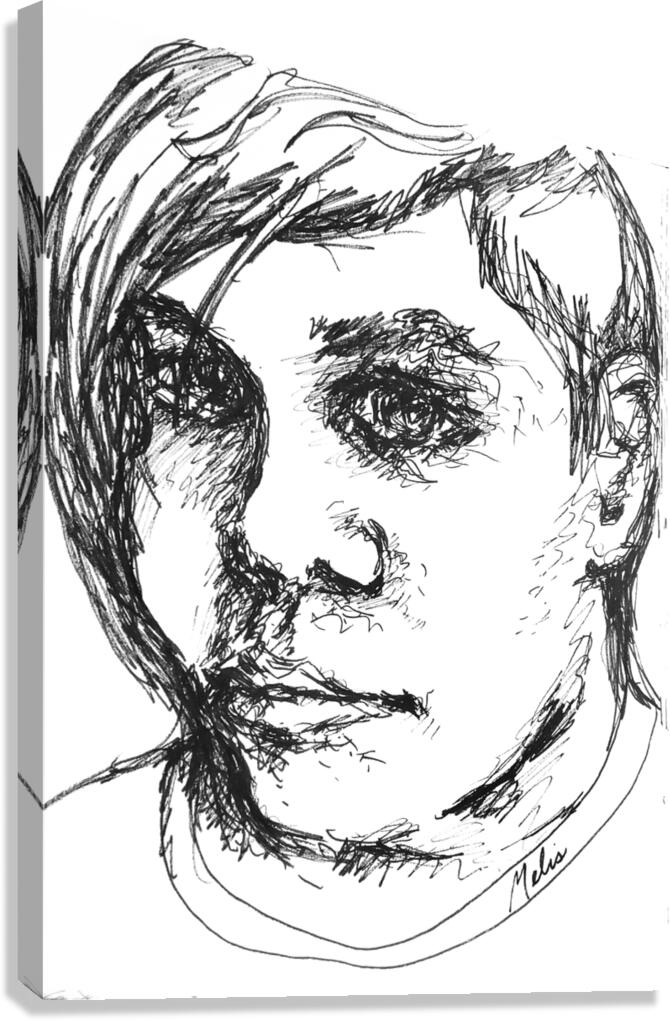 Sketch Portrait | Marc Melis Canvas Print