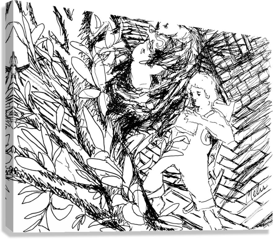 Porch Nap     20240521 220124 2 EDIT Canvas Print