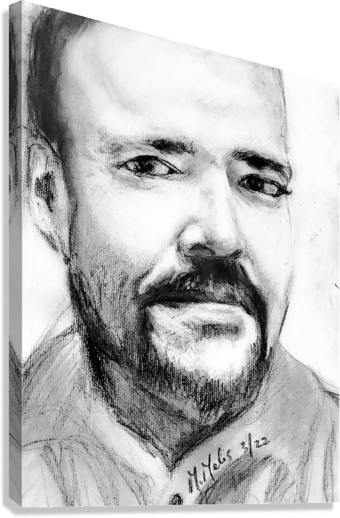 Sketch Portrait | Marc Melis Canvas Print