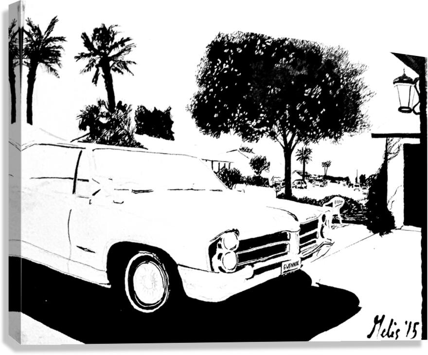Hooptie - black and white -  PSX 20250302 042229 Canvas Print