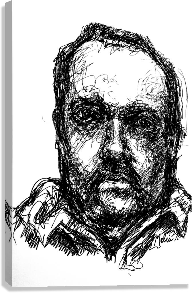 Sketch Portrait | Marc Melis Canvas Print