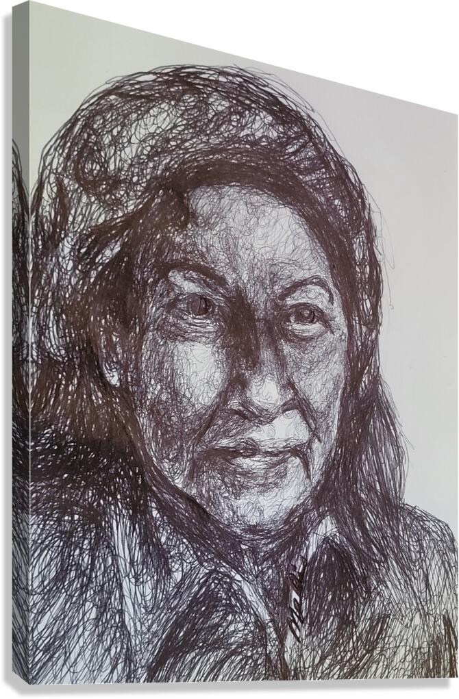 Sketch Portrait | Marc Melis Canvas Print