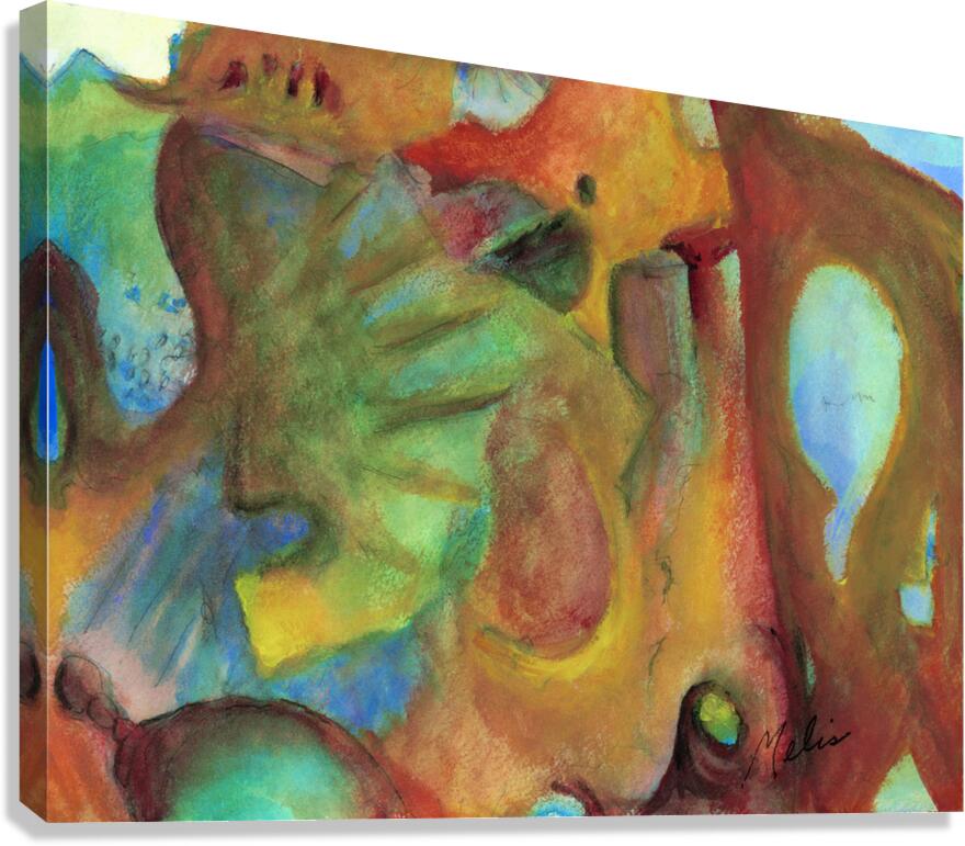 Abstract Mango 1 Canvas Print