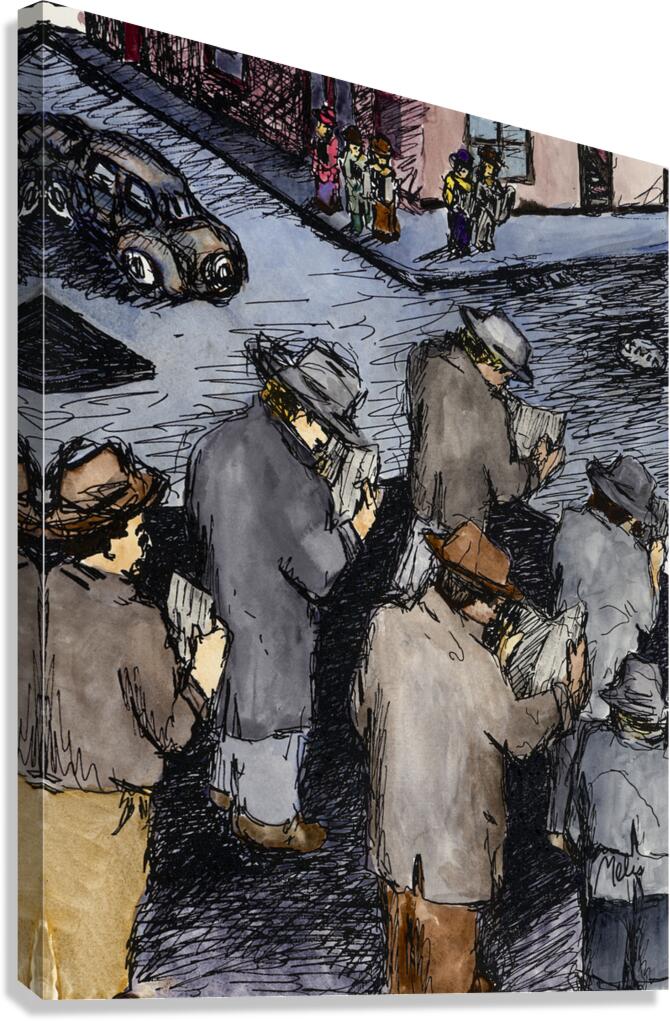 Dystopian Headlines 16x12 Marc  Melis   20250617 Canvas Print