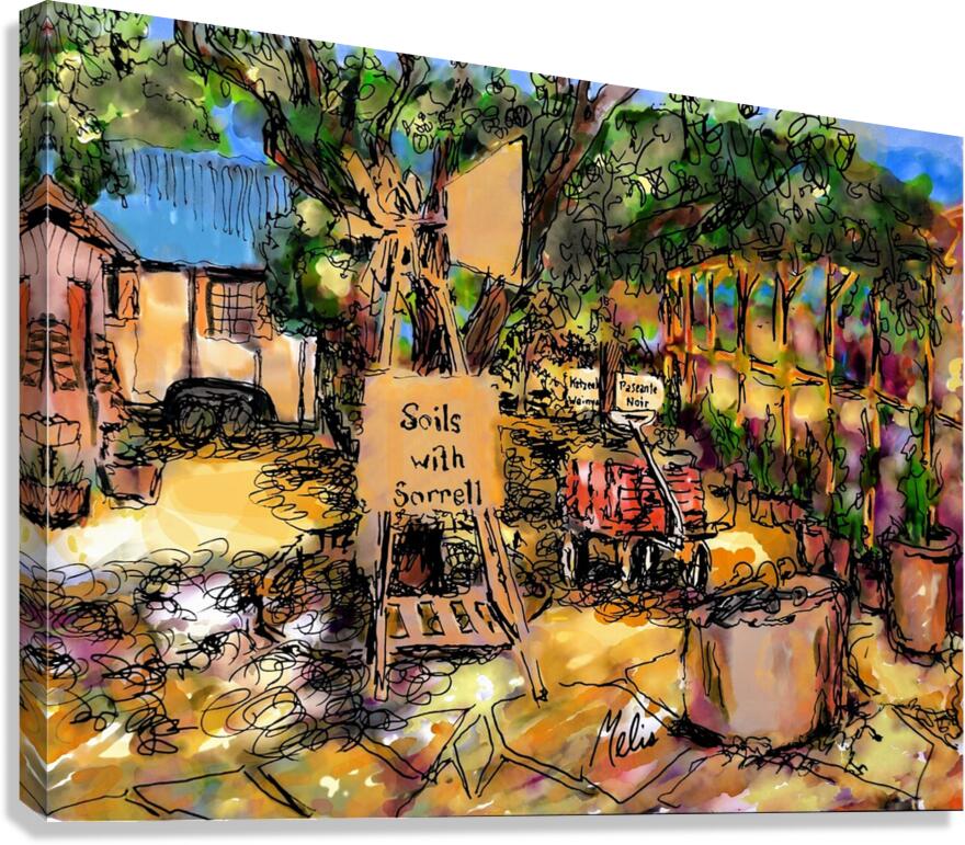 3 by 4 aspect ratio --- original jpg from photo of black and white micron Canvas Print