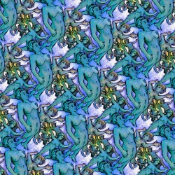 Free fall I     FINAL Patinated copper background