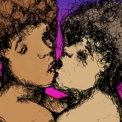 Lovers Kissing with purple background   FINAL cop