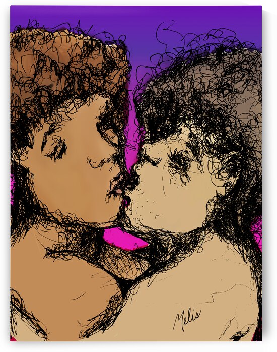 Lovers Kissing with purple background   FINAL cop by Marc Melis