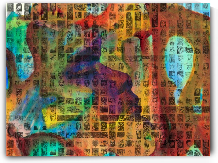 Mosaic silhouette abstract mango photo collage contact sheets FINAL by Marc Melis