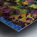 Far Away Across the Field   final w added orange Metal print