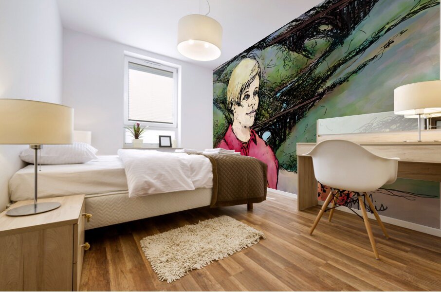 New River Overlook Mural print