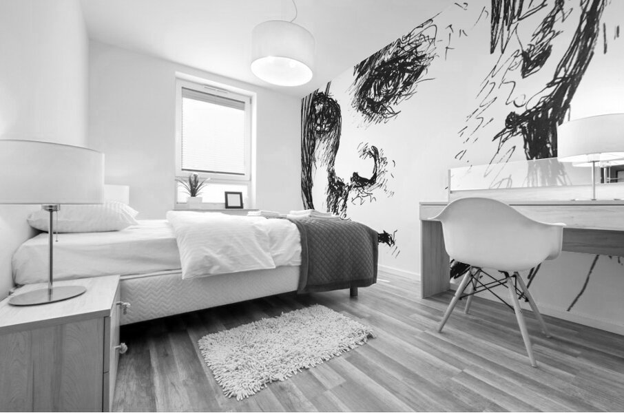 Sketch Portrait | Marc Melis Mural print