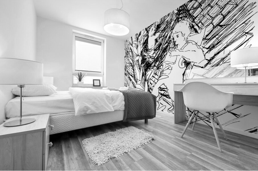 Porch Nap     20240521 220124 2 EDIT Mural print