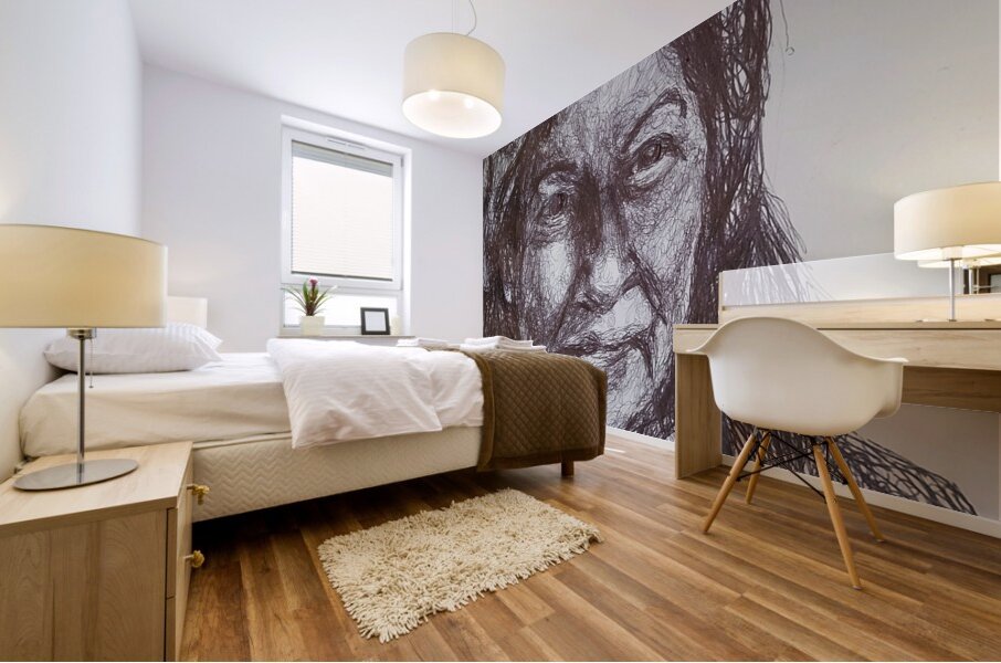 Sketch Portrait | Marc Melis Mural print