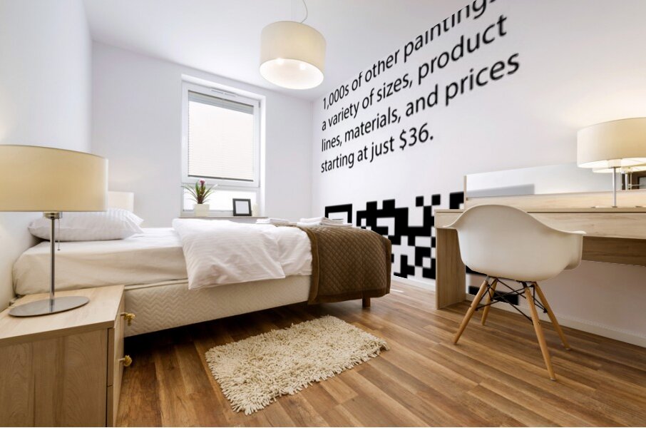 QR code and Artist Info for West Alley BBQ     Me Mural print