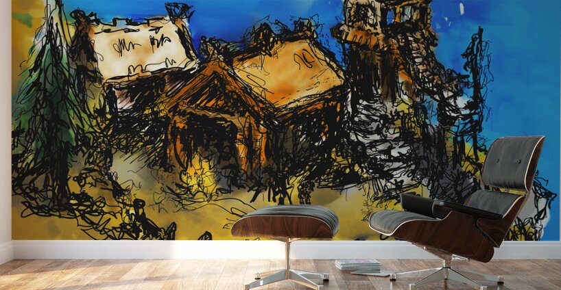 Nordic Village Wall Murals