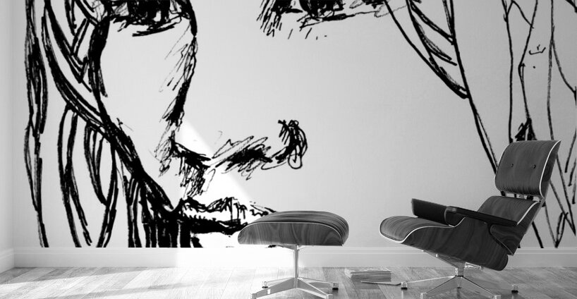 Sketch Portrait | Marc Melis Wall Murals