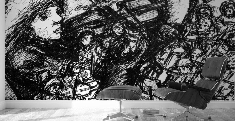 Violinist with Orchestra Wall Murals