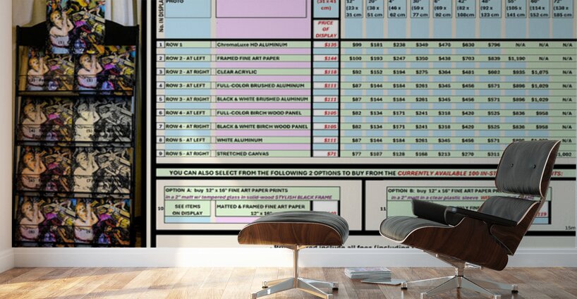 Art Fair 9-2025 Pricing Summary Sheet   MINUS 15 per Wall Murals
