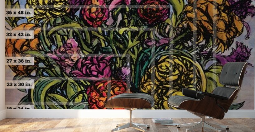 Art Fair Marketing Material   Sizng Example Canva Wall Murals