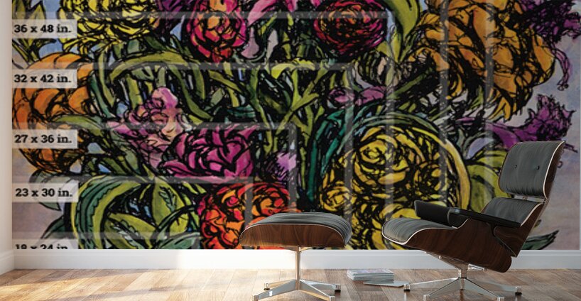 Art Fair Marketing Material   Sizng Example Canva Wall Murals