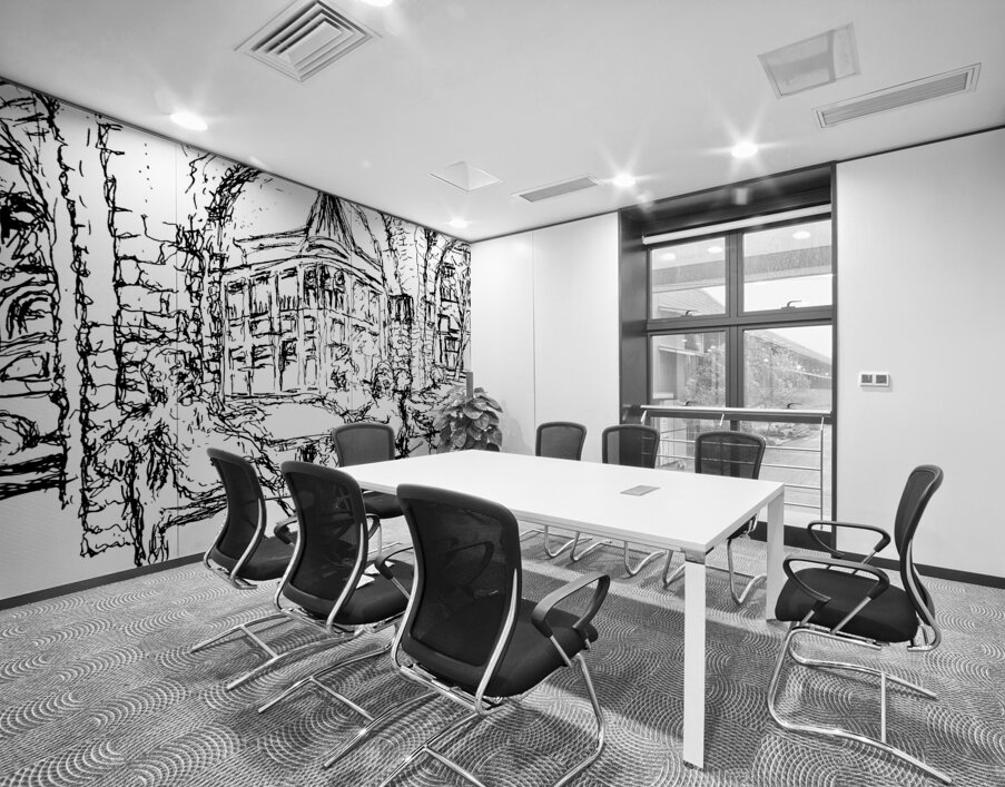 Weatherford Hote   Flagstaff   Black and White Wall Printing