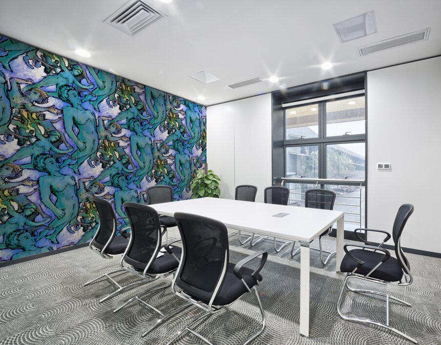 Free fall I     FINAL Patinated copper background Wall Printing