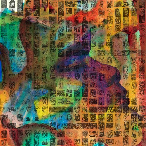 Mosaic silhouette abstract mango photo collage contact sheets FINAL Wall Printing