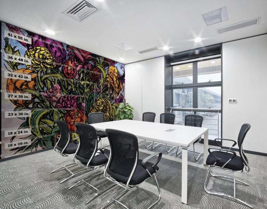 Art Fair Marketing Material   Sizng Example Canva Wall Printing