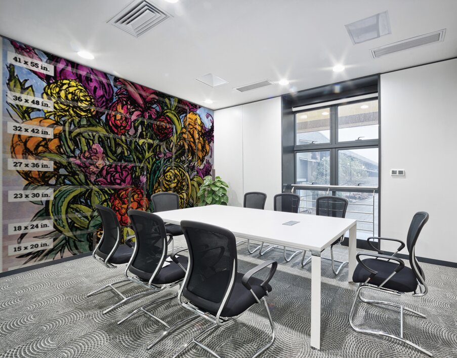 Art Fair Marketing Material   Sizng Example Canva Wall Printing