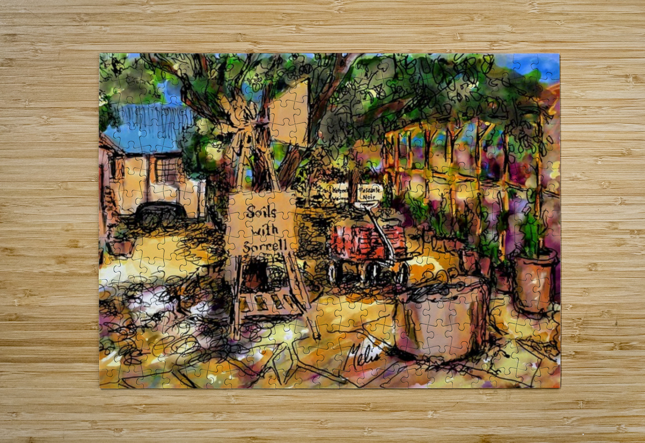 3 by 4 aspect ratio --- original jpg from photo of black and white micron Marc Melis Puzzle printing