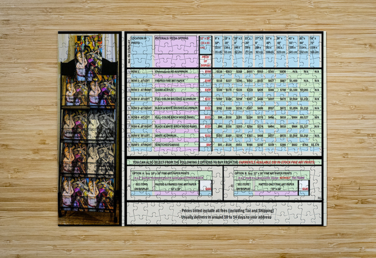 Art Fair 9-2025 Pricing Summary Sheet   Regular Pric Marc Melis Puzzle printing
