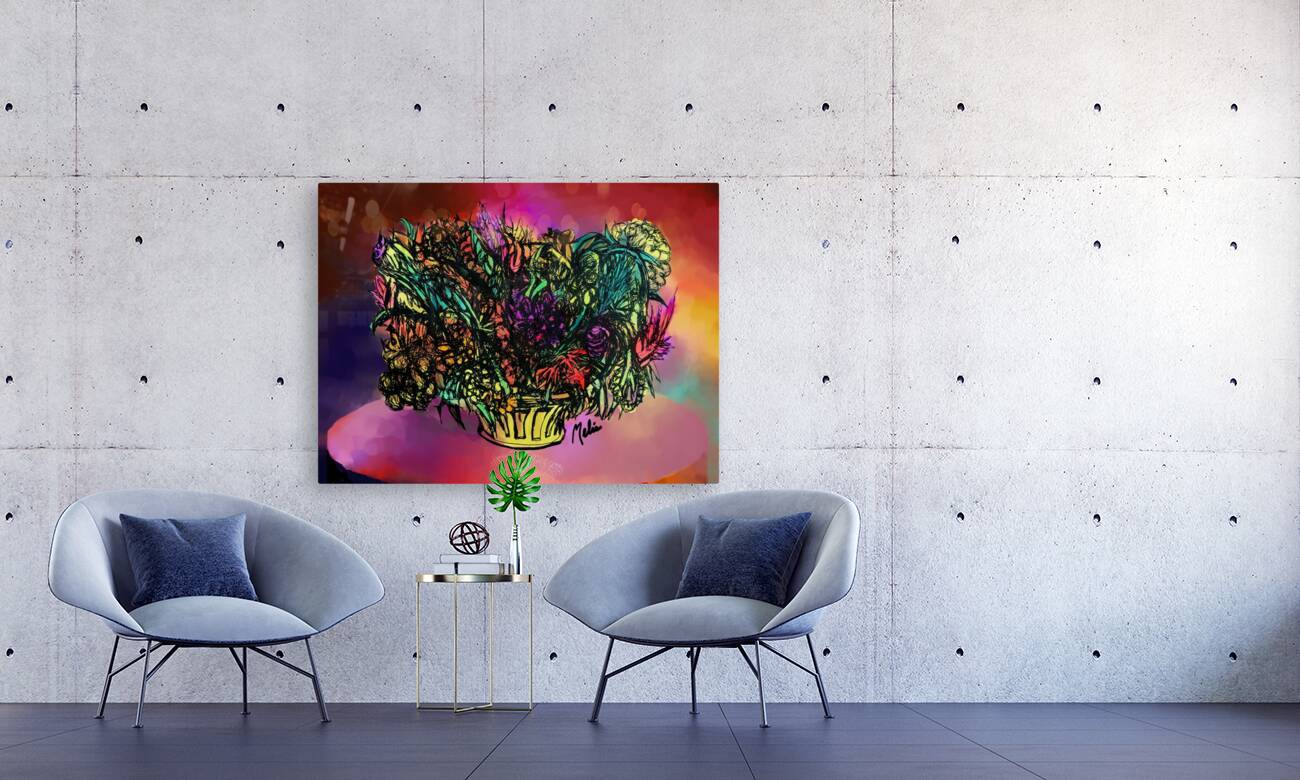 Wildflower Bouquet FINAL signed  2 Reproduction