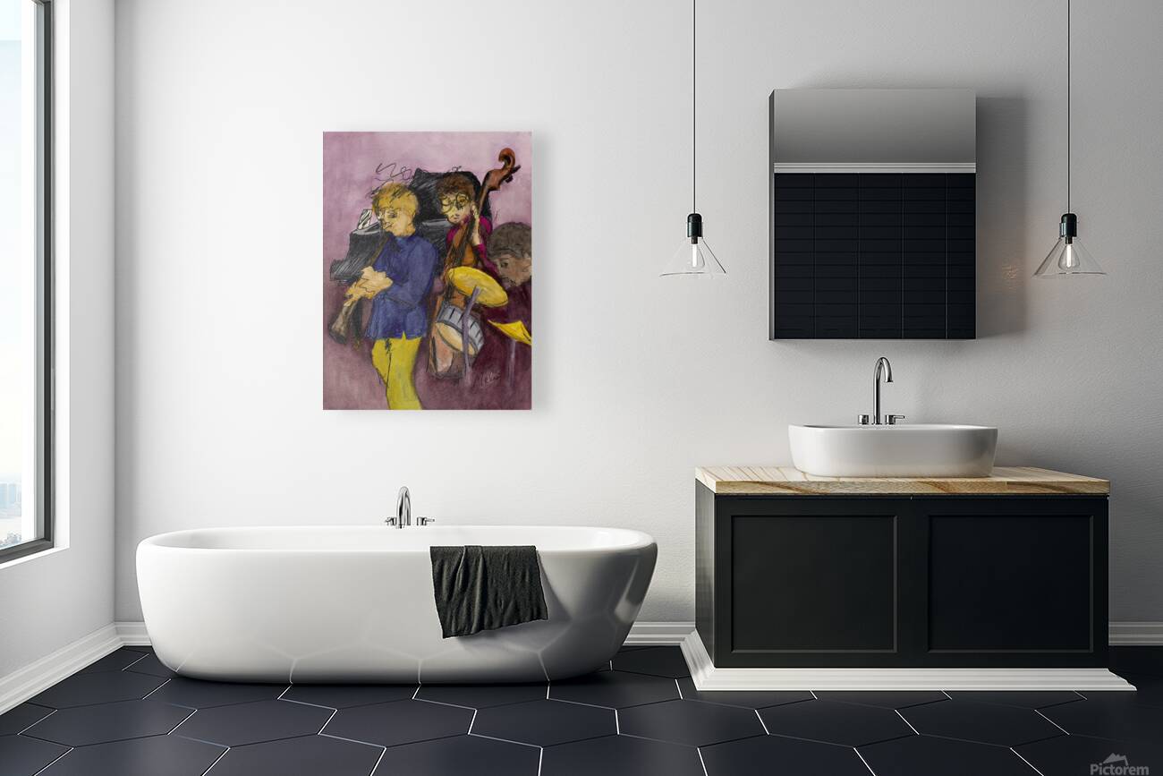 Maroon Jazz Trio 16x12 Marc  Melis   20250617   A Reproduction