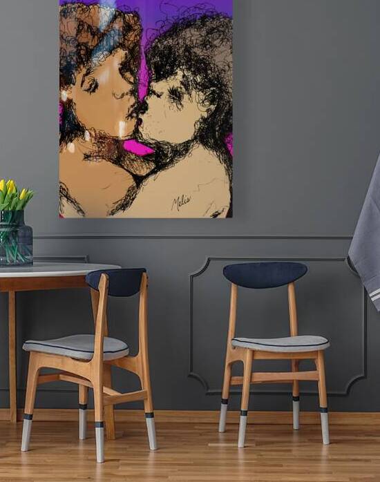 Lovers Kissing with purple background   FINAL cop by Marc Melis