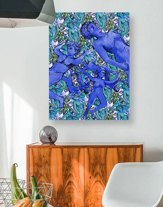 Free fall I     FINAL Patinated copper background by Marc Melis